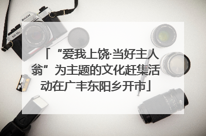 “爱我上饶·当好主人翁”为主题的文化赶集活动在广丰东阳乡开市