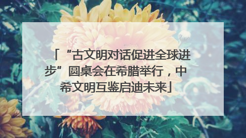 “古文明对话促进全球进步”圆桌会在希腊举行，中希文明互鉴启迪未来