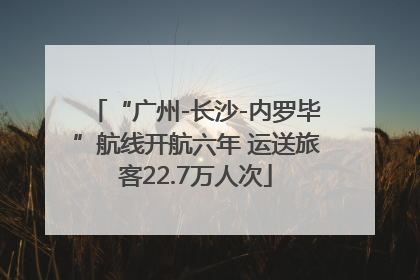 “广州-长沙-内罗毕”航线开航六年 运送旅客22.7万人次