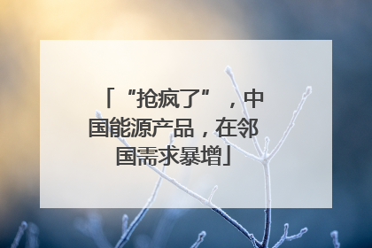 “抢疯了”，中国能源产品，在邻国需求暴增