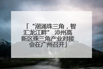 “潮涌珠三角，智汇龙江畔” 漳州高新区珠三角产业对接会在广州召开