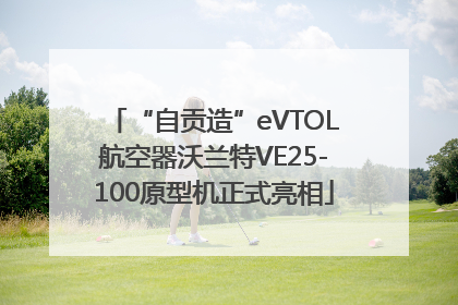 “自贡造”eVTOL航空器沃兰特VE25-100原型机正式亮相