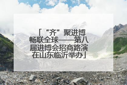 “齐”聚进博 畅联全球——第八届进博会招商路演在山东临沂举办