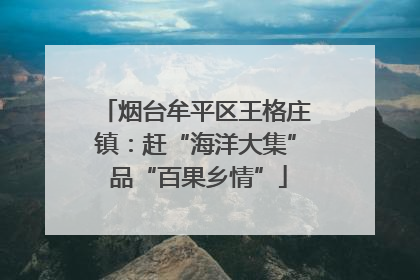 烟台牟平区王格庄镇：赶“海洋大集” 品“百果乡情”