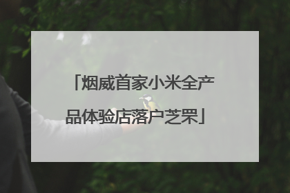 烟威首家小米全产品体验店落户芝罘