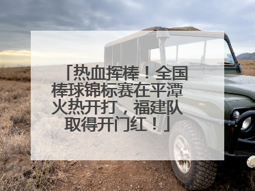 热血挥棒！全国棒球锦标赛在平潭火热开打，福建队取得开门红！