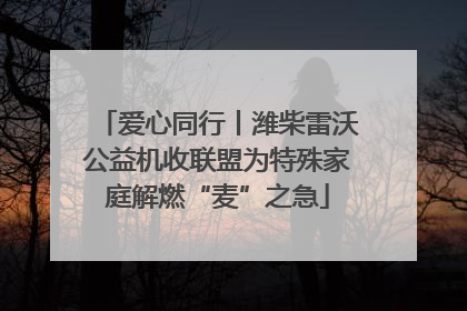 爱心同行丨潍柴雷沃公益机收联盟为特殊家庭解燃“麦”之急