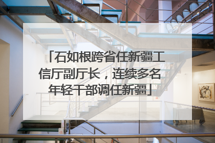 石如根跨省任新疆工信厅副厅长，连续多名年轻干部调任新疆