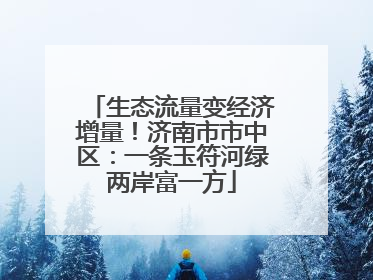 生态流量变经济增量！济南市市中区：一条玉符河绿两岸富一方