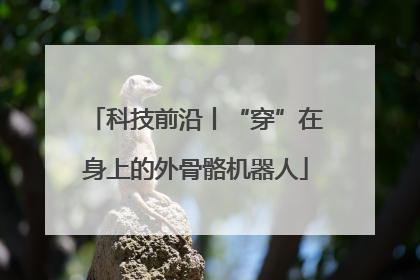 科技前沿丨“穿”在身上的外骨骼机器人