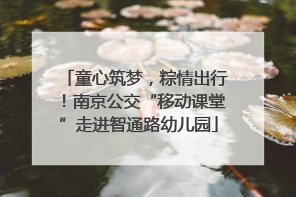 童心筑梦，粽情出行！南京公交“移动课堂”走进智通路幼儿园