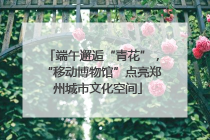 端午邂逅“青花”，“移动博物馆”点亮郑州城市文化空间