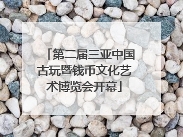 第二届三亚中国古玩暨钱币文化艺术博览会开幕