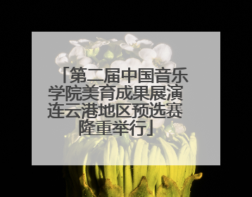 第二届中国音乐学院美育成果展演连云港地区预选赛隆重举行