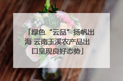 绿色“云品”扬帆出海 云南玉溪农产品出口呈现良好态势
