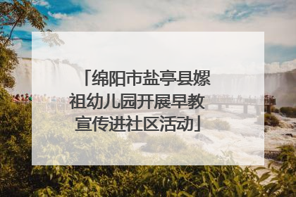 绵阳市盐亭县嫘祖幼儿园开展早教宣传进社区活动