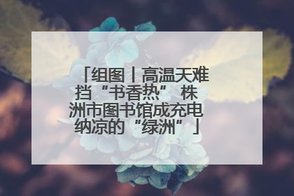 组图丨高温天难挡“书香热” 株洲市图书馆成充电纳凉的“绿洲”