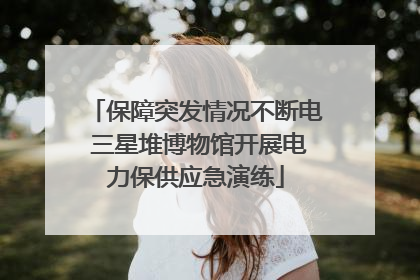 保障突发情况不断电 三星堆博物馆开展电力保供应急演练