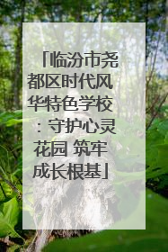 临汾市尧都区时代风华特色学校：守护心灵花园 筑牢成长根基