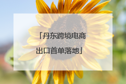 丹东跨境电商出口首单落地