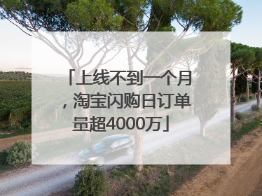 上线不到一个月，淘宝闪购日订单量超4000万