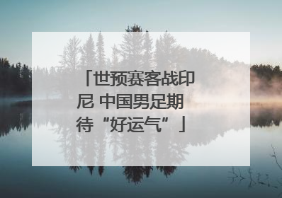 世预赛客战印尼 中国男足期待“好运气”