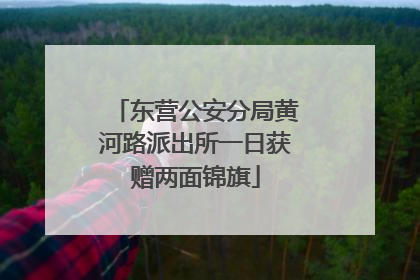 东营公安分局黄河路派出所一日获赠两面锦旗