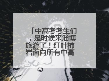中高考考生们，是时候来淄博旅游了！红叶柿岩面向所有中高考考生免门票