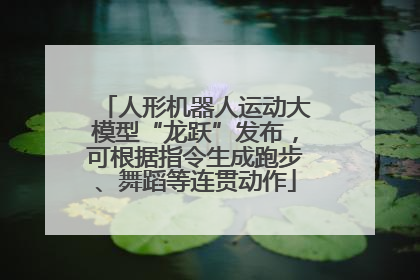 人形机器人运动大模型“龙跃”发布，可根据指令生成跑步、舞蹈等连贯动作