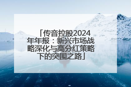 传音控股2024年年报：新兴市场战略深化与高分红策略下的突围之路