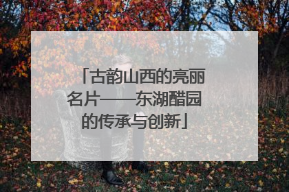 古韵山西的亮丽名片——东湖醋园的传承与创新