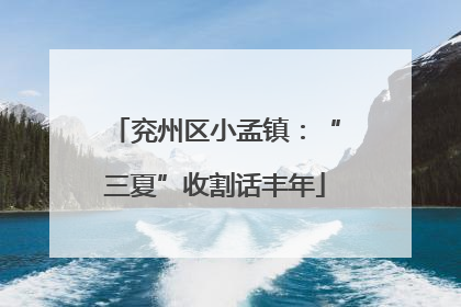 兖州区小孟镇：“三夏”收割话丰年