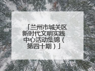 兰州市城关区新时代文明实践中心活动集锦（第四十期）