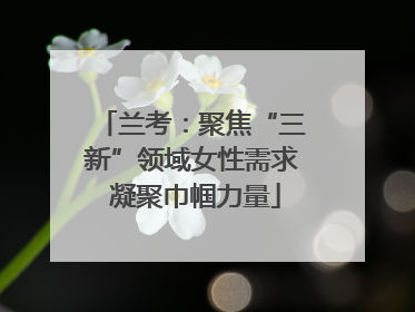 兰考：聚焦“三新”领域女性需求 凝聚巾帼力量