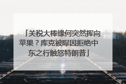 关税大棒缘何突然挥向苹果？库克被曝因拒绝中东之行触怒特朗普