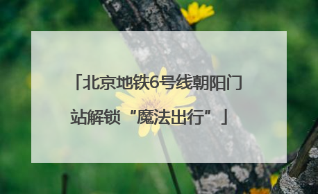 北京地铁6号线朝阳门站解锁“魔法出行”