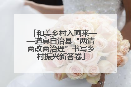 和美乡村入画来——道真自治县“两清两改两治理”书写乡村振兴新答卷