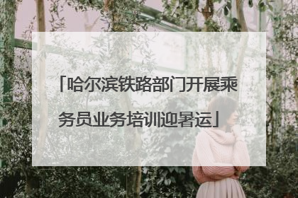 哈尔滨铁路部门开展乘务员业务培训迎暑运