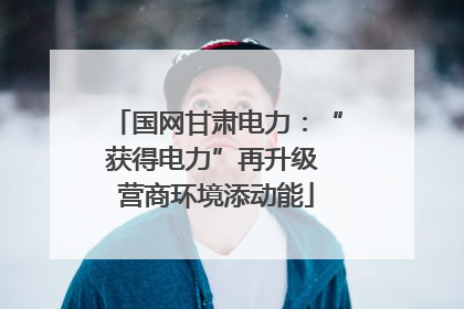 国网甘肃电力：“获得电力”再升级 营商环境添动能