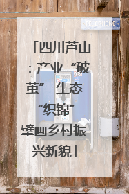 四川芦山：产业“破茧” 生态“织锦” 擘画乡村振兴新貌