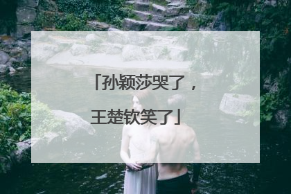 孙颖莎哭了，王楚钦笑了