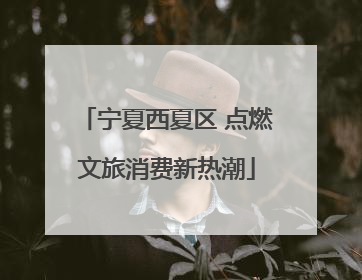 宁夏西夏区 点燃文旅消费新热潮