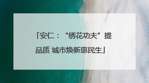 安仁：“绣花功夫”提品质 城市焕新惠民生