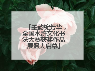 墨韵绽芳华，全国水浒文化书法大赛获奖作品展盛大启幕