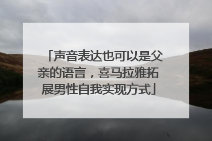 声音表达也可以是父亲的语言，喜马拉雅拓展男性自我实现方式