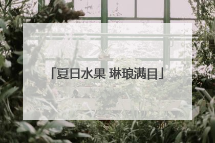 夏日水果 琳琅满目