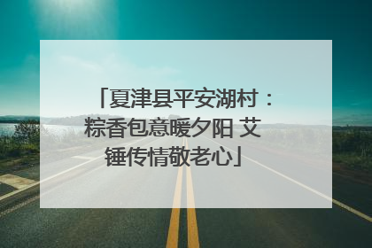 夏津县平安湖村：粽香包意暖夕阳 艾锤传情敬老心