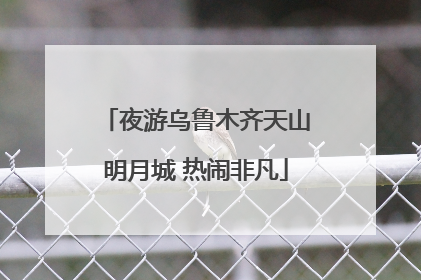 夜游乌鲁木齐天山明月城 热闹非凡