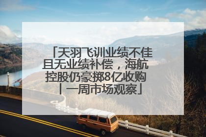 天羽飞训业绩不佳且无业绩补偿，海航控股仍豪掷8亿收购丨一周市场观察