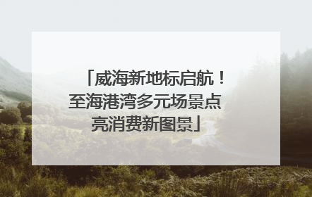 威海新地标启航！至海港湾多元场景点亮消费新图景